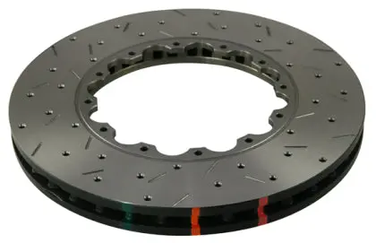Dba Front Drilled And Slotted 5000 Series Replacement Rotor Ring - 04-17 Sti 1