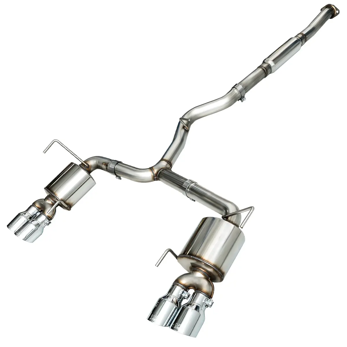 Awe Touring Edition Catback Exhaust W/ Chrome Silver Tips - 2015-2021 Wrx 1