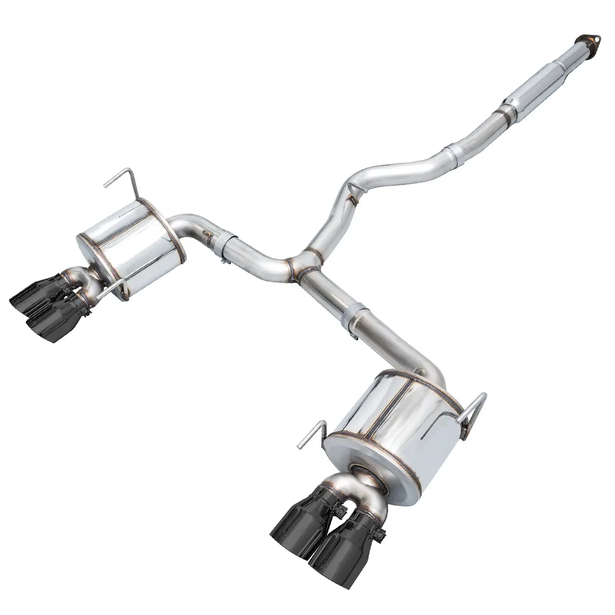 Awe Touring Edition Catback Exhaust W/ Diamond Black Tips - 2011-2021 Sti Sedan 1