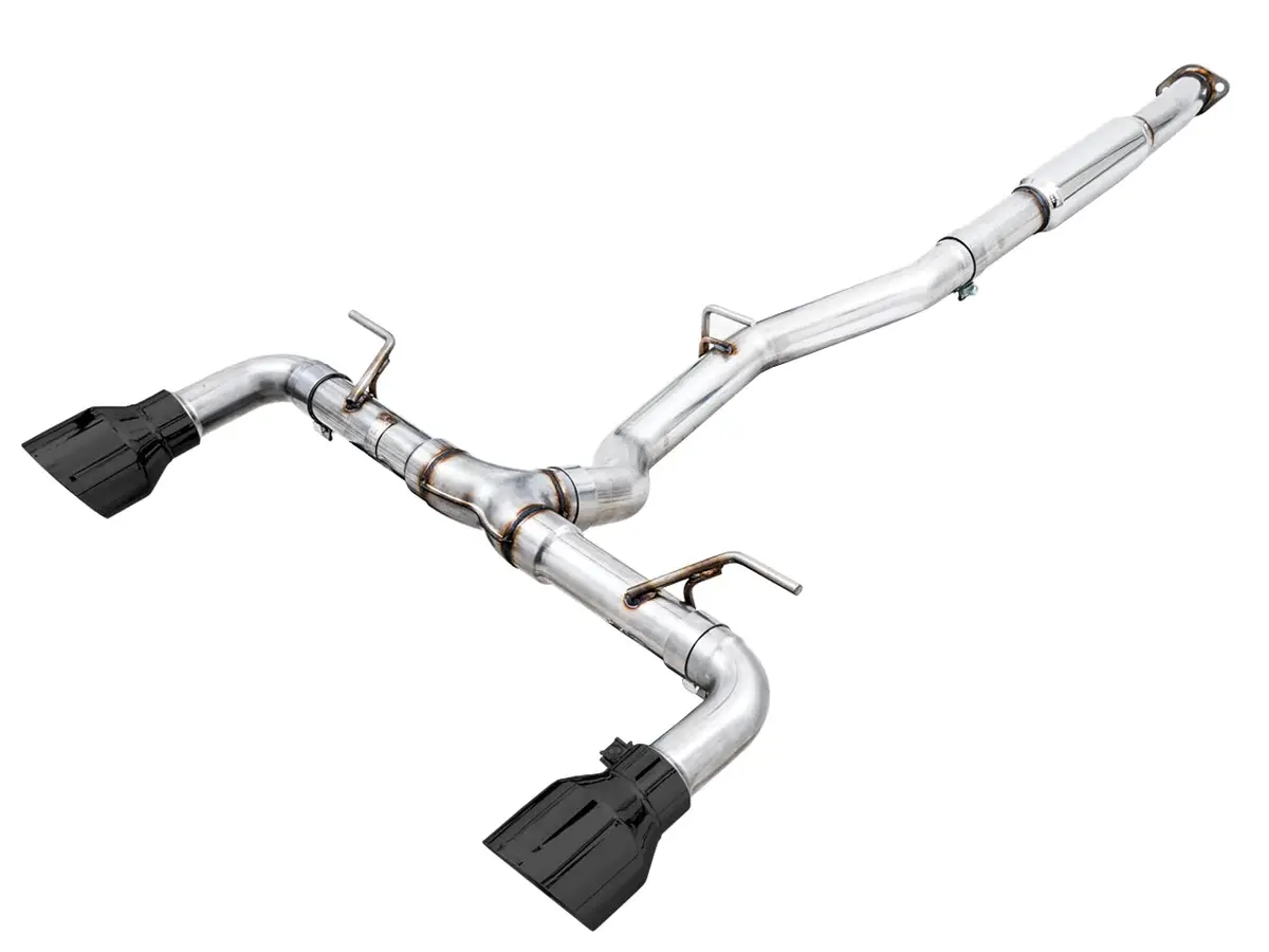 Awe Tuning Track Exhaust System - Diamond Black Tips - 2013-2021 Brz, 2022+ Brz 1