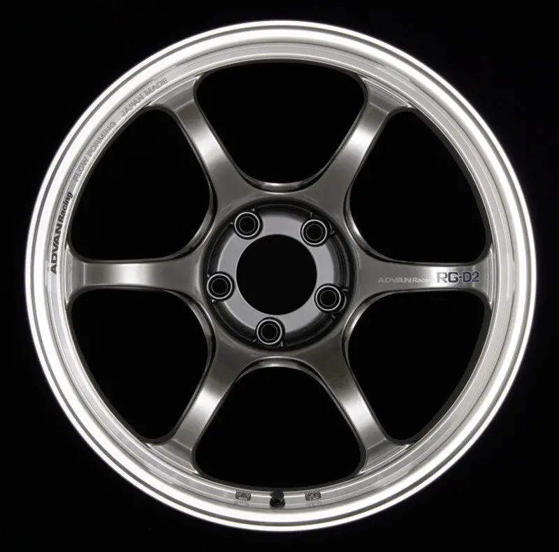 Advan Rg-D2 18X9.5 +40Mm 5X100 Machining & Racing Hyper Black Wheel 1