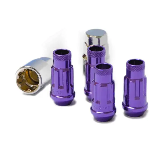 Wheel Mate Muteki Sr48 Open End Locking Lug Nut Set Of 4 - Purple 12X1.25 48Mm 1
