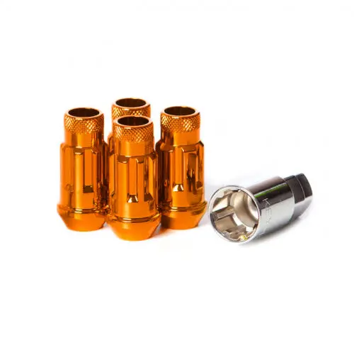 Wheel Mate Muteki Sr48 Open End Locking Lug Nut Set Of 4 - Orange 12X1.25 48Mm 1