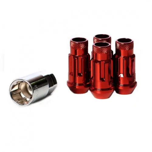 Wheel Mate Muteki Sr48 Open End Locking Lug Nut Set Of 4 - Red 12X1.25 48Mm 1