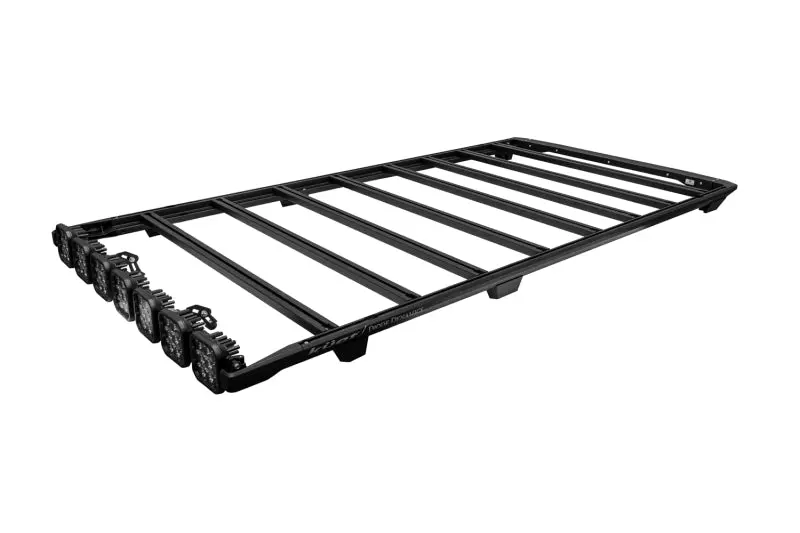 Diode Dynamics 10-24 Toyota 4Runner Dek Roof Rack 7-Pod Ss5 Pro Light Bar - White Driving 1