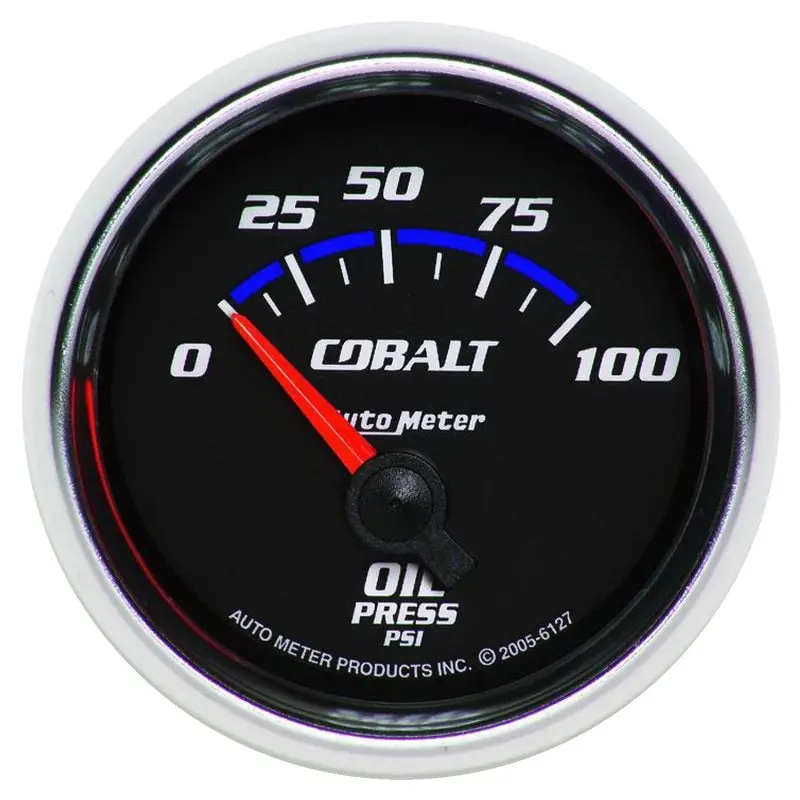 Autometer Cobalt 52Mm 100 Psi Short Sweep Electric Oil Pressure Gauge 1