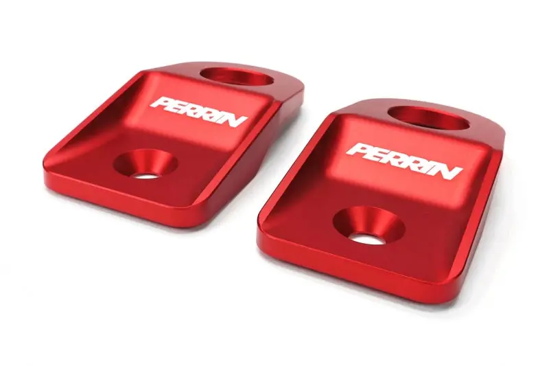 Perrin Upper Radiator Bracket Set - Red - 08-10 Outback, 08-11 Impreza, 08-14 Wrx/Sti 1