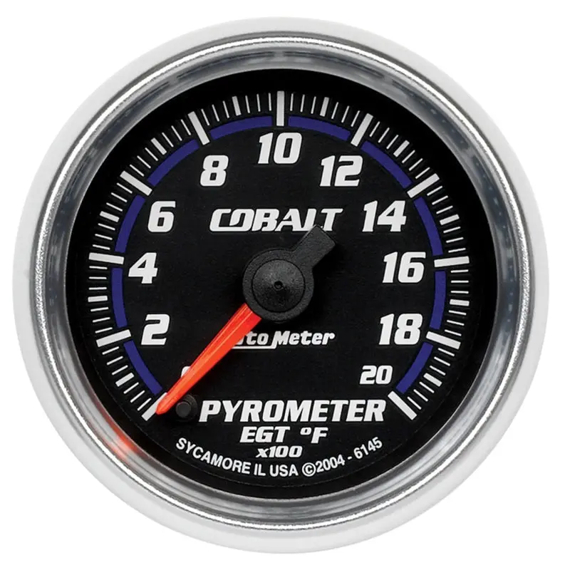 Autometer Cobalt 52Mm 2000 Deg F Electronic Pyrometer Gauge 1