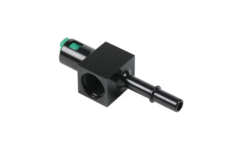 Aeromotive 3/8In Quick Connect With An-08 Port And 1/8In Gauge Port 1