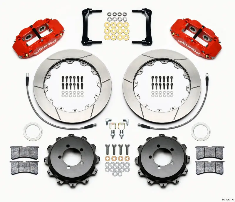 Wilwood 4R Slotted Rear Big Brake Kit - Red - 13-21 Brz, 2022+ Brz 1