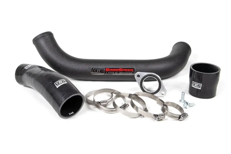 Grimmspeed Top Mount Intercooler Charge Pipe Kit - '15-21 Wrx - Black 1