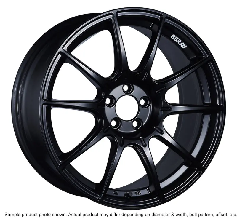 Ssr Gtx01 18X8.5 5X100 44Mm Offset Flat Black Wheel 1