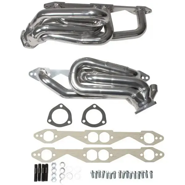 Bbk Chevrolet Gm Truck Suv 5.0 5.7 1-5/8 Shorty Exhaust Headers Polished Silver Ceramic 96-99 1
