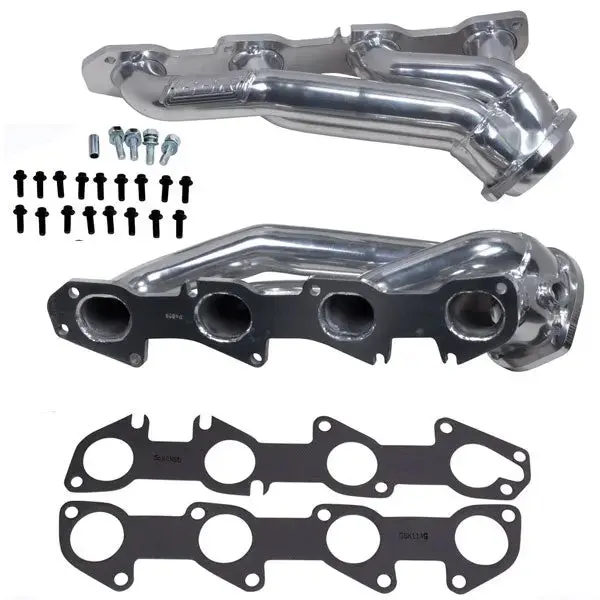 Bbk Dodge Challenger Charger 5.7 Hemi 1-3/4 Shorty Exhaust Headers Polished Silver Ceramic 09-24 1