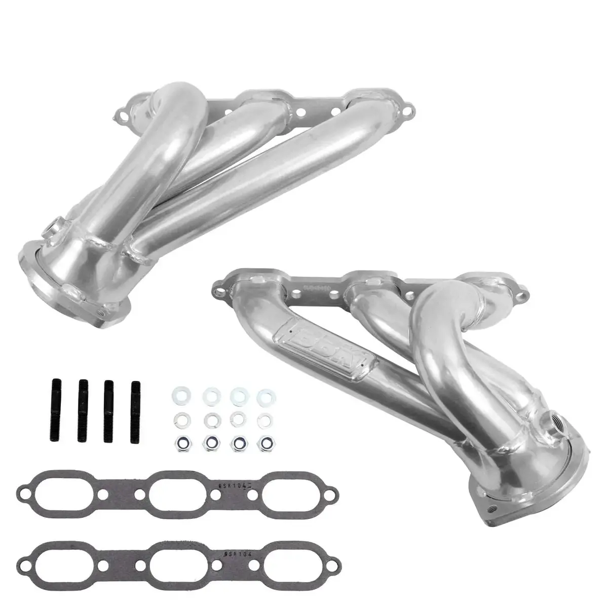 Bbk Dodge Challenger Charger 300 V6 3.5 1-3/4 Shorty Headers - Polished Silver Ceramic 06-10 1
