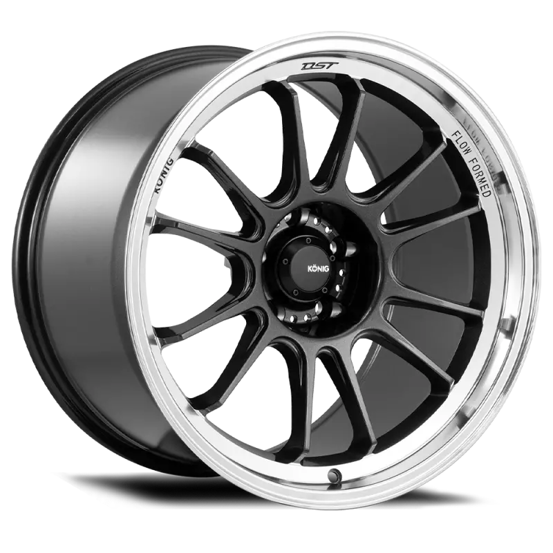 Konig Hypergram 17X9 5X114.3 Et40 Metallic Carbon W/ Machined Lip 1