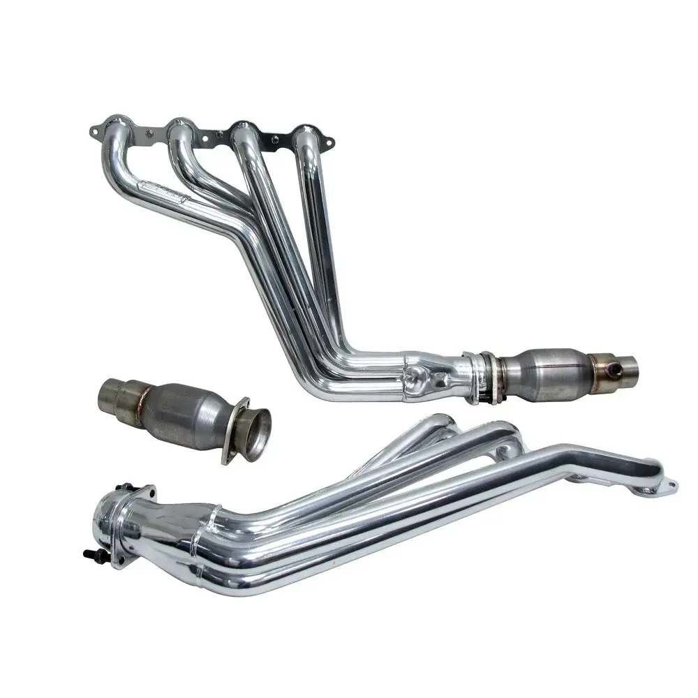 Bbk Chevrolet Camaro Ss 1-7/8 Long Tube Exhaust Headers With High Flow Cats Polished Silver Ceramic 10-15 1