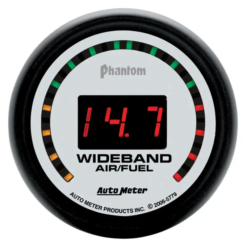 Autometer Phantom 52Mm Digital 10:1-17:1 Street Wideband Air/Fuel Ratio Gauge 1