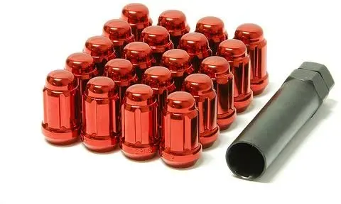 Wheel Mate Muteki Closed End Lug Nuts - Red 12X1.25 1