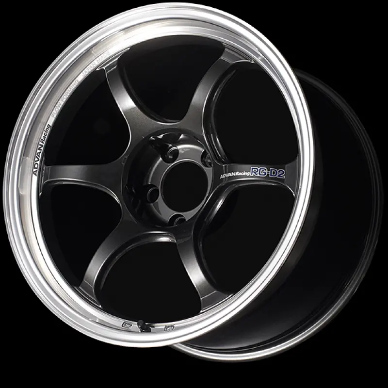 Advan Rg-D2 18X9.5 +40Mm 5X100 Machining & Black Gun Metallic Wheel 1