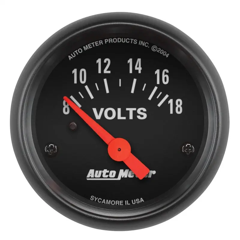 Autometer Z-Series 52Mm 8-18 Volts Volmeter Gauge 1