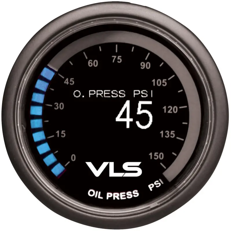 Revel Vls 52Mm 0-150Psi Digital Oled Oil Pressure Gauge 1