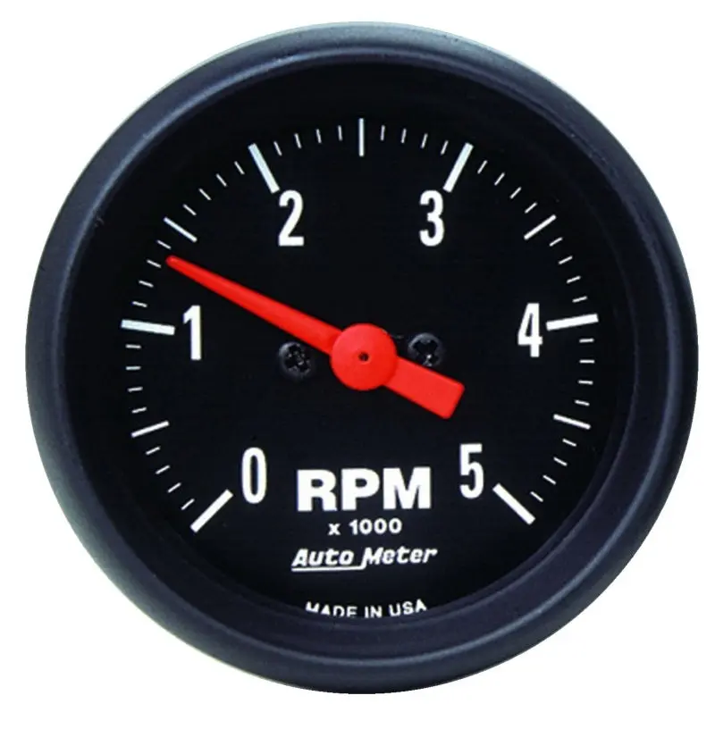 Autometer Z-Series 52Mm 5000Rpm In-Dash Tachometer 1