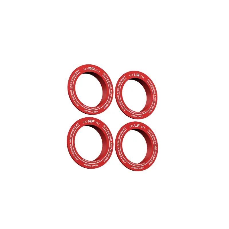 Fifteen52 Holeshot Rsr Center Ring - Corner Designation Set Of Four - Red 1