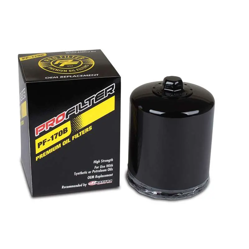 Profilter Harley Spin-On Black Various Performance Oil Filter - Single 1