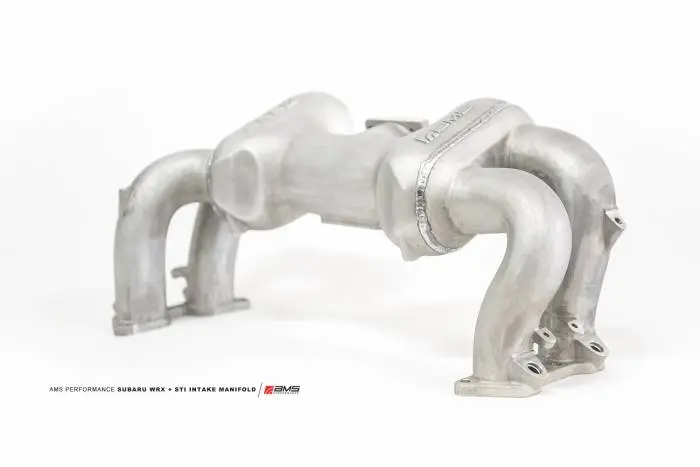 Ams Ej25 Intake Manifold - Reverse Rotation - Uncoated - 2002-2014 Wrx, 2004-2021, 04-08 Fxt 1