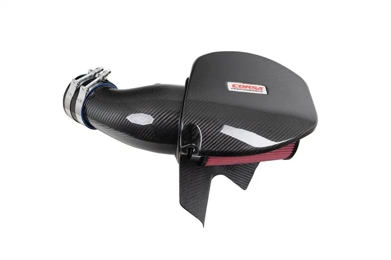 Corsa 21-23 Dodge Challenger/Charger 6.4L V8 Carbon Fiber Open Element Air Intake - Dry 1