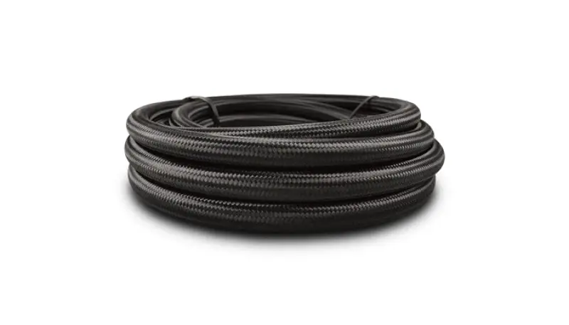 Vibrant -4 An Black Nylon Braided Flex Hose W/ Ptfe Liner (10Ft Long) 1