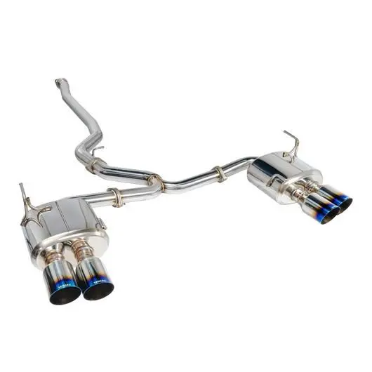 Remark Catback Exhaust - Non Resonated - Quad Titanium Tips - 15-21 Wrx, 15-21 Sti 1