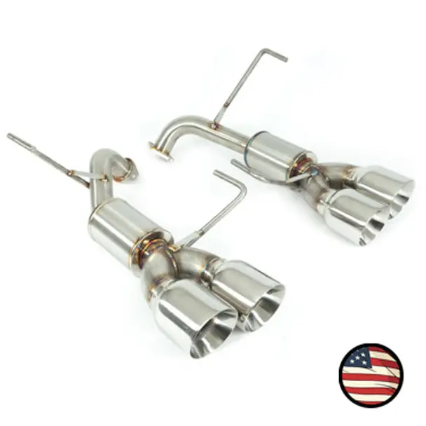 Nameless Axleback Exhaust - 4" Muffler - 4" Double Wall Tips - 2022+ Subaru Wrx 1