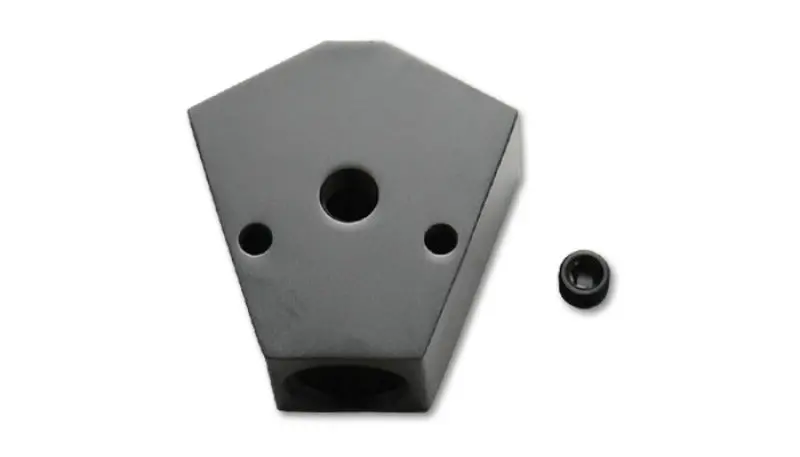 Vibrant Billet Aluminum Y-Block Fitting With 1/8In Npt Port - 1/2In Npt X 1/2In Npt X 1/2In Npt 1