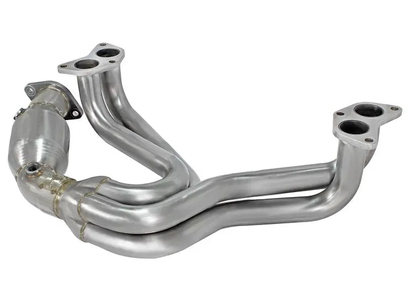 Afe Twisted Steel 304 Stainless Steel Long Tube Header W/ Cat - 13-21 Brz 1