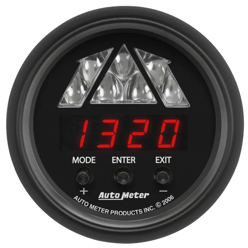 Autometer Z-Series 2-1/16In Tachometer Digital 16000 Rpm W/ Led Shift Light 1