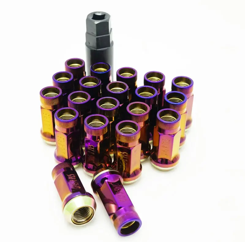Wheel Mate Muteki Sr45r Lug Nut Kit 12X1.25 - Burned Titanium 1