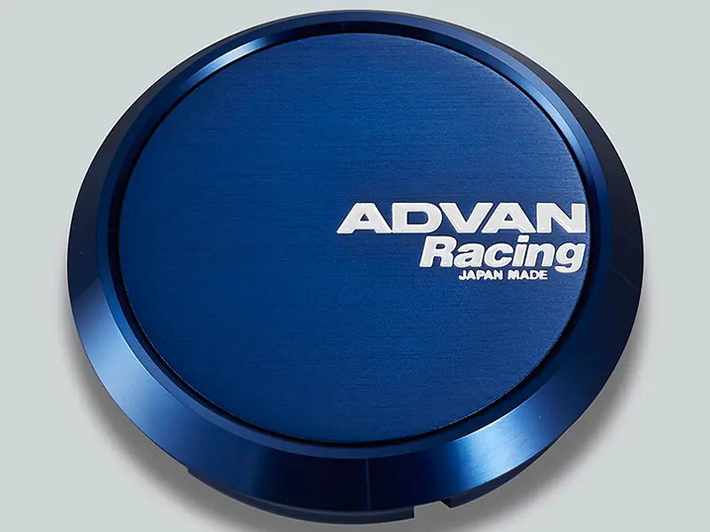 Advan 63Mm Flat Centercap - Blue Anodized 1