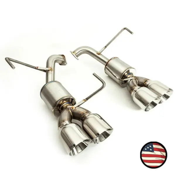 Nameless Performance Axleback - 5" Muffler - 4" Double Wall Tips - 11-14 Wrx Sedan, 11-14 Sti Sedan 1