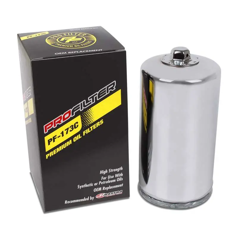 Profilter Harley Spin-On Chrome Various Performance Oil Filter - Single 1