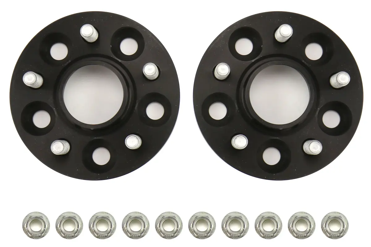 H&R Trak+ 20Mm Drm Wheel Adaptor Bolt 5X100 Center Bore 56 Bolt Thread 12X1.25 - Black 1