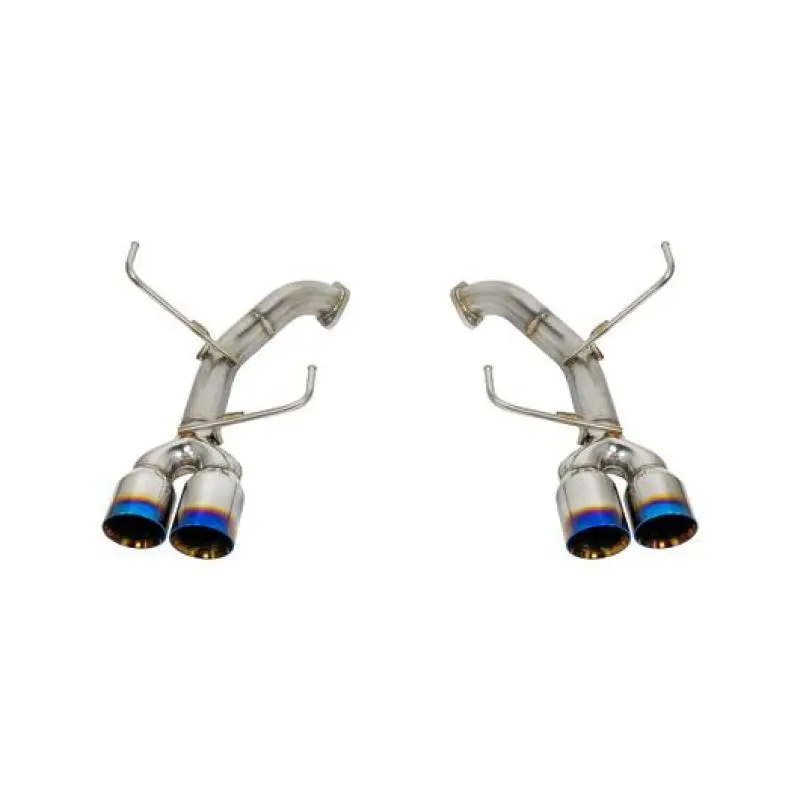 Remark Axle Back Exhaust W/Burnt Stainless Steel Double Wall Tip - 11-14 Wrx/Sti Sedan 1