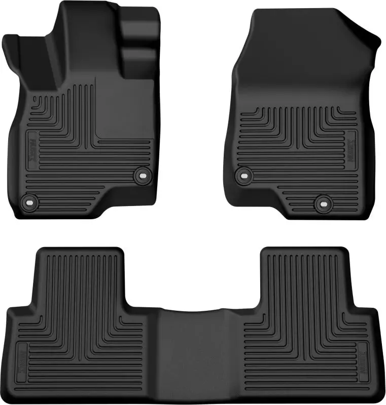 Husky Liners 19-25 Acura Rdx Weatherbeater Front & 2Nd Seat Floor Liners - Black 1