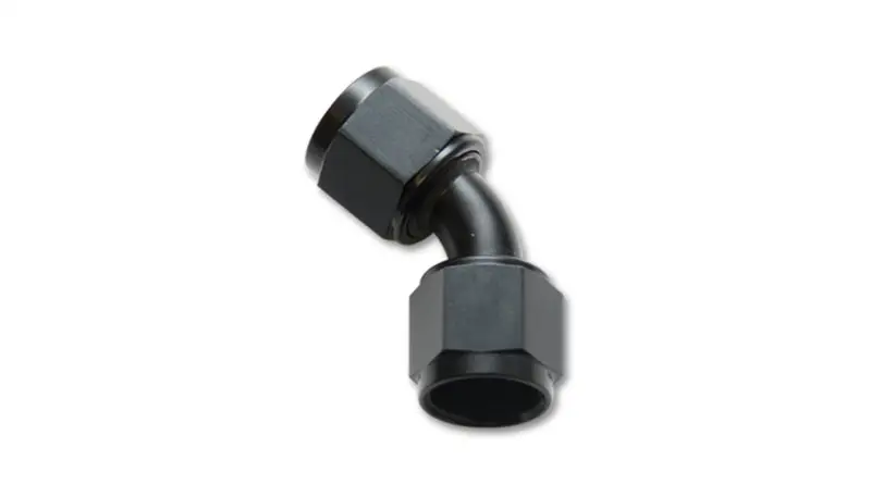 Vibrant -16An X -16An Female Flare Swivel 45 Deg Fitting (An To An) -Anodized Black Only 1