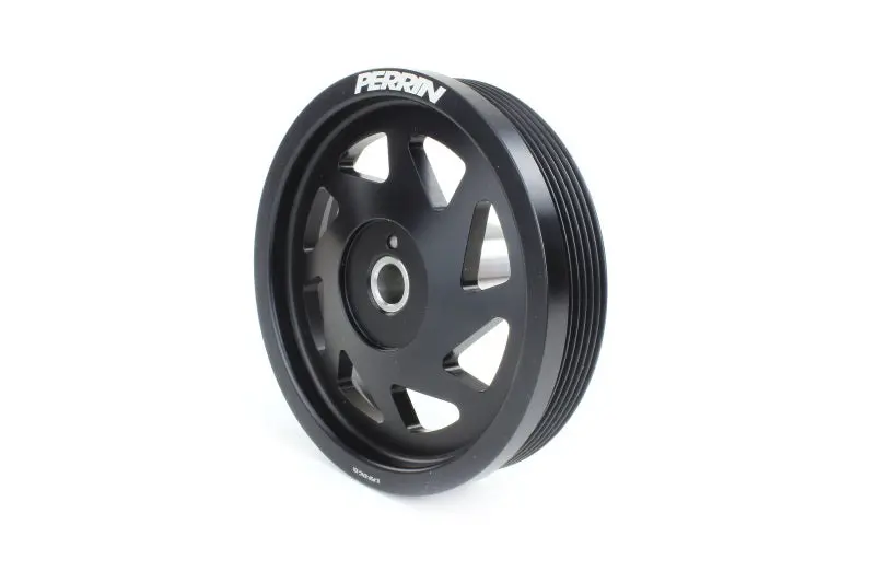 Perrin Lightweight Crank Pulley - Black - 2022+ Wrx, 2022+ Brz, 2018-2024 Crosstrek, 2019-2024 Ascent, 2019-2026 Forester, 2020-2025 Outback, 2020-2025 Legacy, 2017-2026 Impreza 1