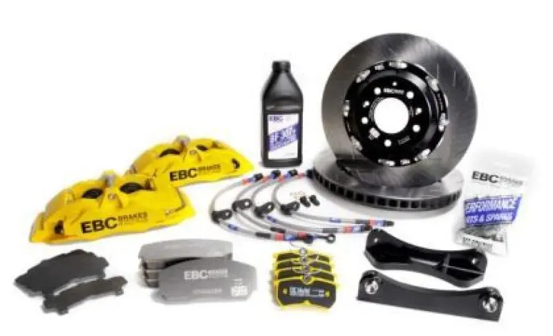 Ebc Racing 01-07 Acura Rsx Type S 2.0L Yellow Apollo-4 Calipers 330Mm Rotors Front Big Brake Kit 1