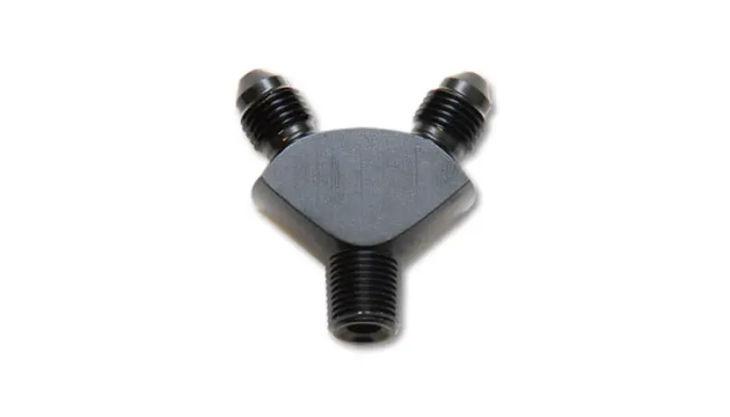 Vibrant -3An X -3An X 1/8In Npt Y-Adapter Fitting - Aluminum 1