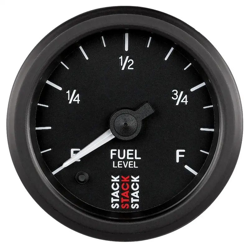Autometer Stack Instruments 52Mm 0-280 Ohm Programmable Pro Stepper Motor Fuel Level Gauge - Black 1