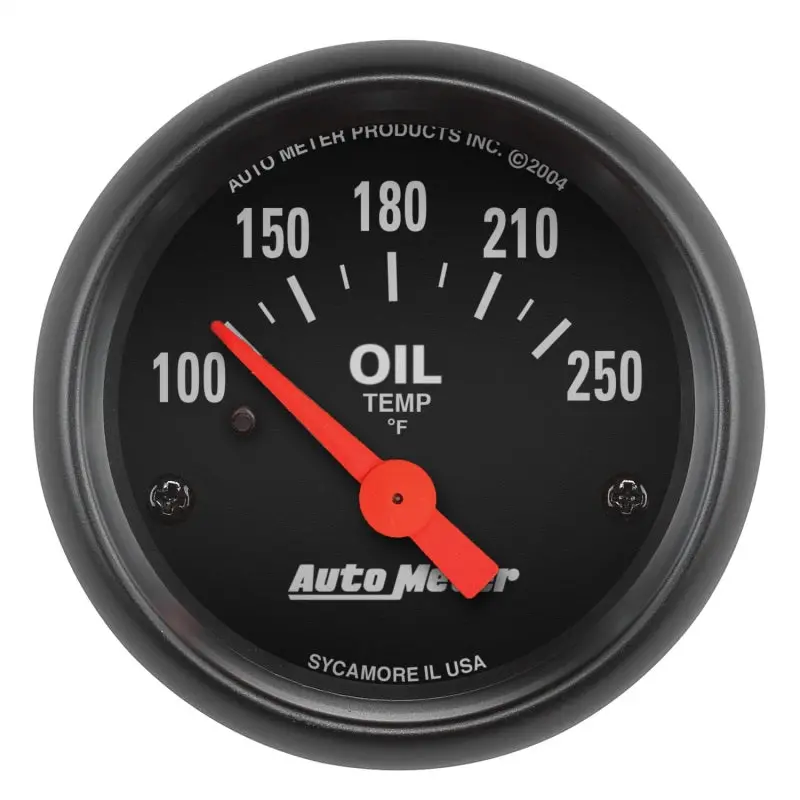 Autometer Z-Series 52Mm 100-250 Degrees F. Sse Oil Temp Gauge 1